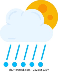 Design de ícone de vetor de linha de granizo