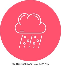 Design de ícone de vetor de linha de granizo