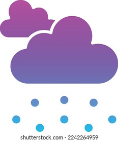 Icono del vector de granizo. Se puede usar para imprimir, móviles y aplicaciones web.