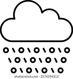 Hail vector icon. Can be used for printing, mobile and web applications.