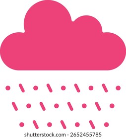 Icono de Vector de granizo. Se puede utilizar para aplicaciones de impresión, móviles y de Web.