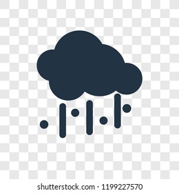 Hail vector icon isolated on transparent background, Hail transparency logo concept