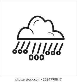 hail vector icon line new