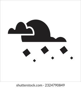 hail vector icon line new