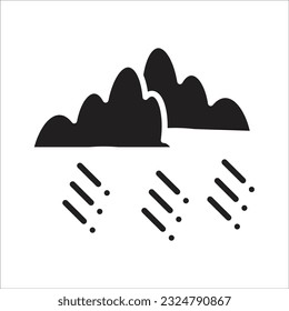 hail vector icon line new