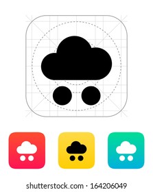 Hail weather icon. Vector illustration.