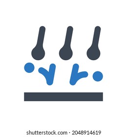 Hailstone icon on white background