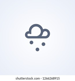Hailstone,hail, vector best line icon on white background , EPS 10