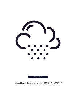 hailstones icon. Weather Icons. Weather vector line icons. 