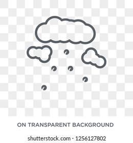 Hailstorm icon. Hailstorm design concept from  collection. Simple element vector illustration on transparent background.
