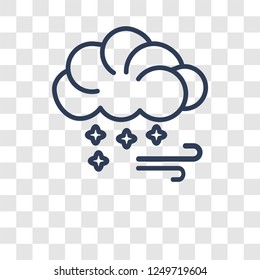 Hailstorm icon. Trendy Hailstorm logo concept on transparent background from Weather collection