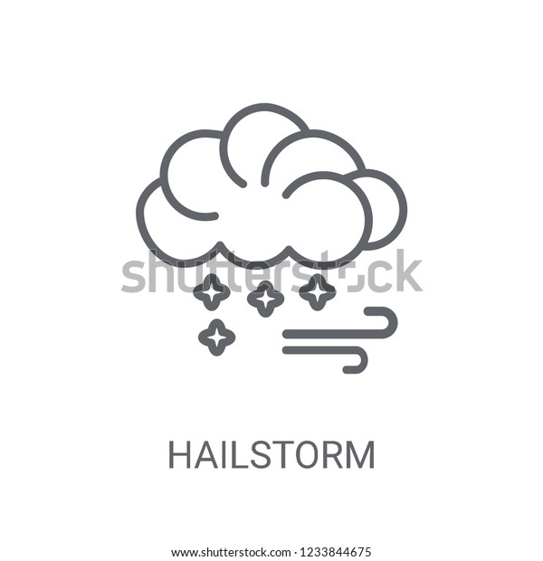 Hailstorm icon. Trendy Hailstorm logo\
concept on white background from Weather collection. Suitable for\
use on web apps, mobile apps and print\
media.