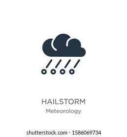 Hailstorm icon vector. Trendy flat hailstorm icon from meteorology collection isolated on white background. Vector illustration can be used for web and mobile graphic design, logo, eps10
