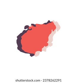 Hainan Map - World Map International vector template. China region silhouette vector illustration