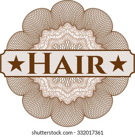 Rosette abstracto del pelo
