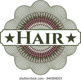 Hair abstract rosette