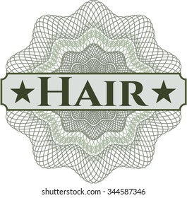 Hair abstract rosette