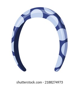 Hair accessorie headband. Illustration of accessory for care and clip hairnine. Woman hair fashion item. Elastic hoop