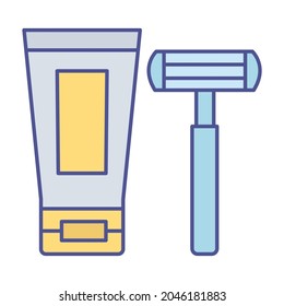 Accesorio de pelo Relleno dentro del icono del vector que puede fácilmente modificar o editar 