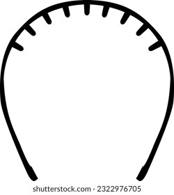 Hair band icon. Circle hair band sign. Hairband symbol. flat style.