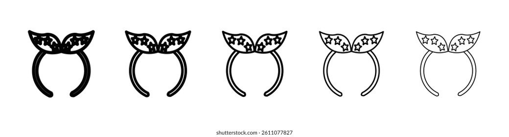 hair band icon Symbol mark in Outline style