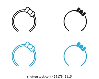 Hair band icon vector set illustration