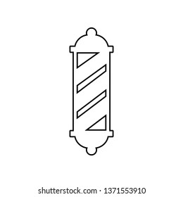 hair barbers pole icon. Element of Beauty salon for mobile concept and web apps icon. Outline, thin line icon for website design and development, app development