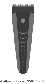 Flaches Symbol für Haarschneider und Bartschneider einzeln auf weißem Hintergrund.