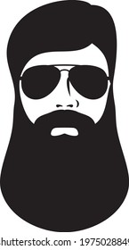 Hair Beard Mustache Sunglasses Layered Stock Vector (Royalty Free ...