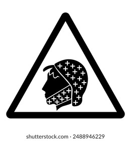 Hair and Beard Nets Must Be Worn Symbol Sign ,Vector Illustration, Isolate On White Background Label. EPS10
