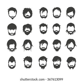 hair, beard,mustache style icons 4