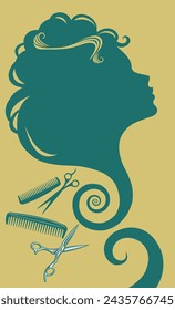 the Hair beauty salon flyer