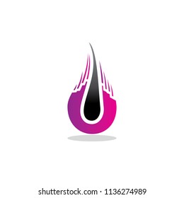 hair beauty sign vector logo