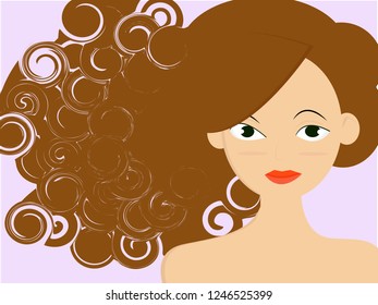 Hair beauty vector