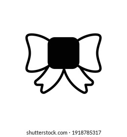 Hair bow  Vector Icon style illustration. EPS 10 File