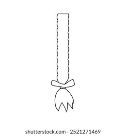 Vector de icono trenzado de pelo. Señal de la ilustración de la trenza de las mujeres. Símbolo o logotipo del cabello.