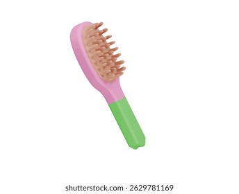  hair brush icon 3d illustration render