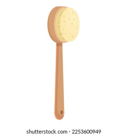 Hair brush icon cartoon vector. Body massage. Woman tool