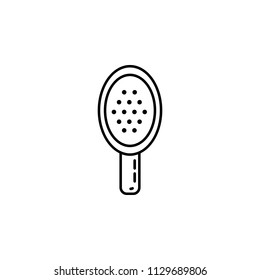 hair brush icon. Element of make up and cosmetics icon for mobile concept and web apps. Outline dusk style hair brush icon can be used for web and mobile
