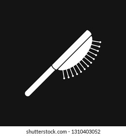 Hair brush icon logo, illustration, vector sign symbol for design