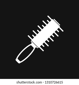 Hair brush icon logo, illustration, vector sign symbol for design