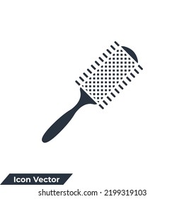 ilustración vectorial del icono del pincel de pelo. plantilla de símbolo de comb para colección de diseño gráfico y web