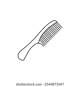 Hair brush icon Outline vector for web ui