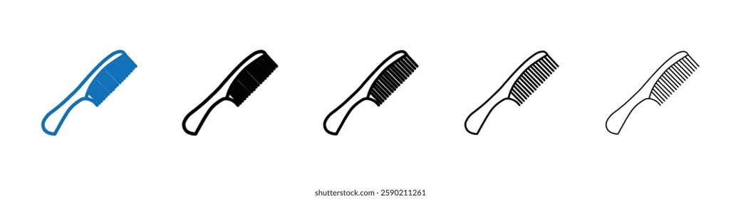 Hair brush icon Outline vector logo for web ui