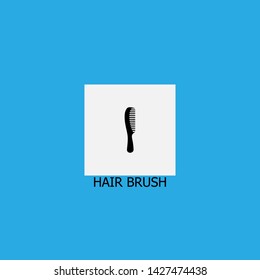 hair brush icon sign signifier vector