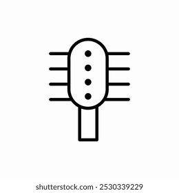 hair brush icon sign vector