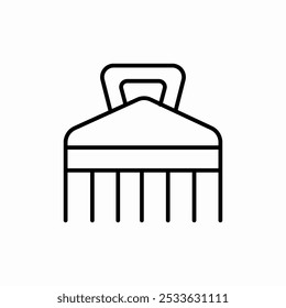 hair brush icon sign vector