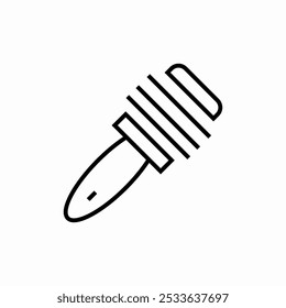 hair brush icon sign vector