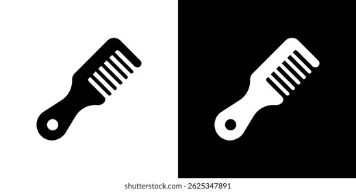 Hair brush icon simple line vector. Symbol, logo.