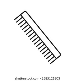 Hair brush icon. simple thin line vector icon